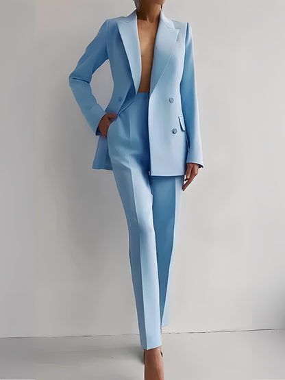 Nydia - Set formal de sacou și pantaloni slim-fit pentru femei