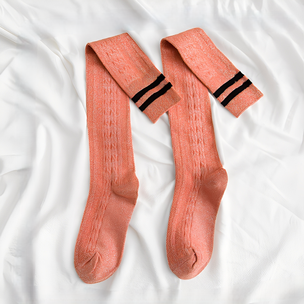 Zella - Șosete stilate pentru femei, peste genunchi