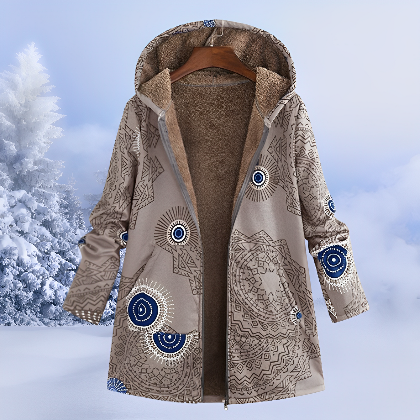 FluffCoat – Geaca de iarnă cu model