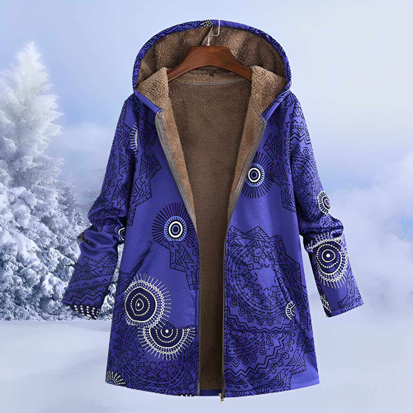FluffCoat – Geaca de iarnă cu model