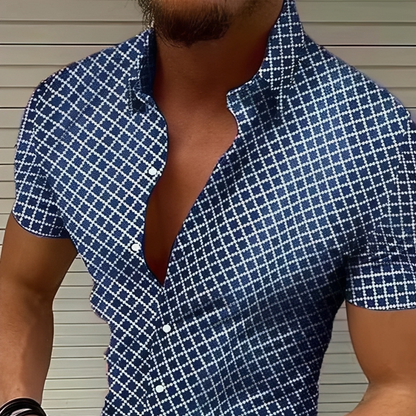 Raldy - Cămașă lejeră cu mâneci scurte pentru bărbați