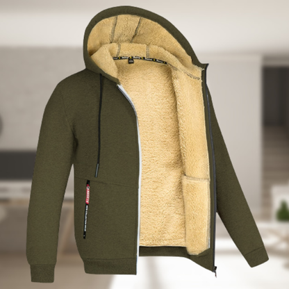 Andrew – Geacă de iarnă cu glugă din fleece