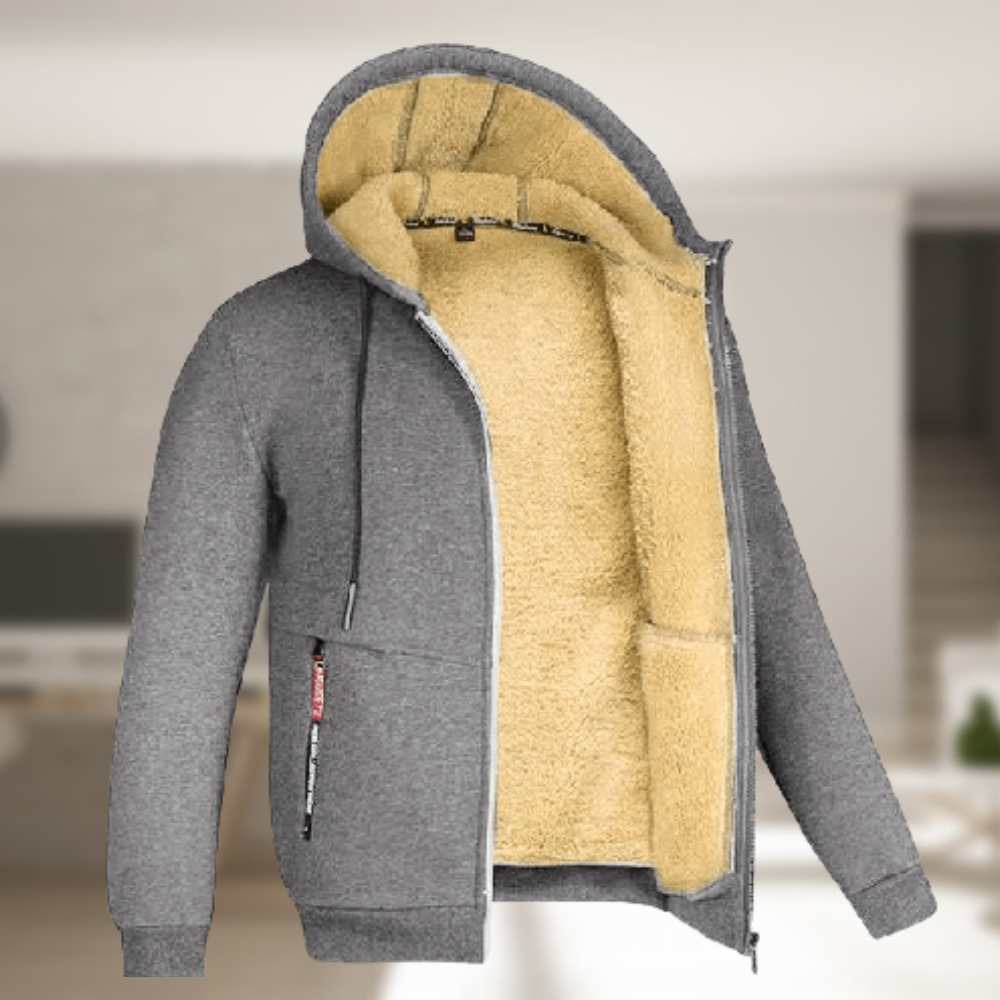 Andrew – Geacă de iarnă cu glugă din fleece