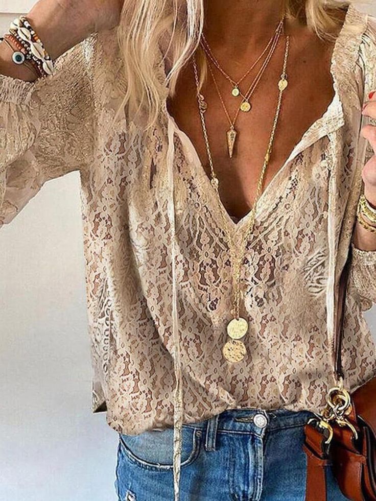 Noemi – Bluza Boho cu decolteu în V