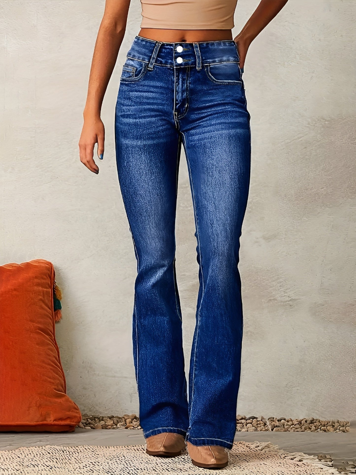 Neely - Jeans lejeri cu talie înaltă pentru femei