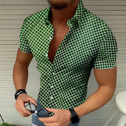 Raldy - Cămașă lejeră cu mâneci scurte pentru bărbați