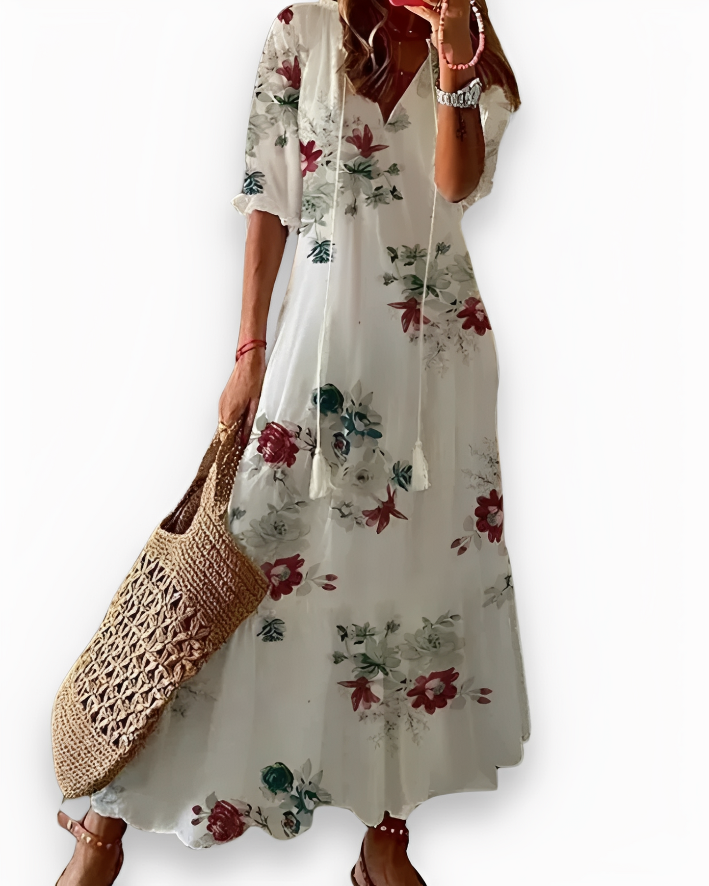 Annie - Rochie maxi Boho casual pentru femei