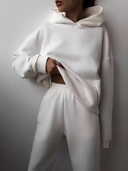Adelia – Set de hoodie unicolor