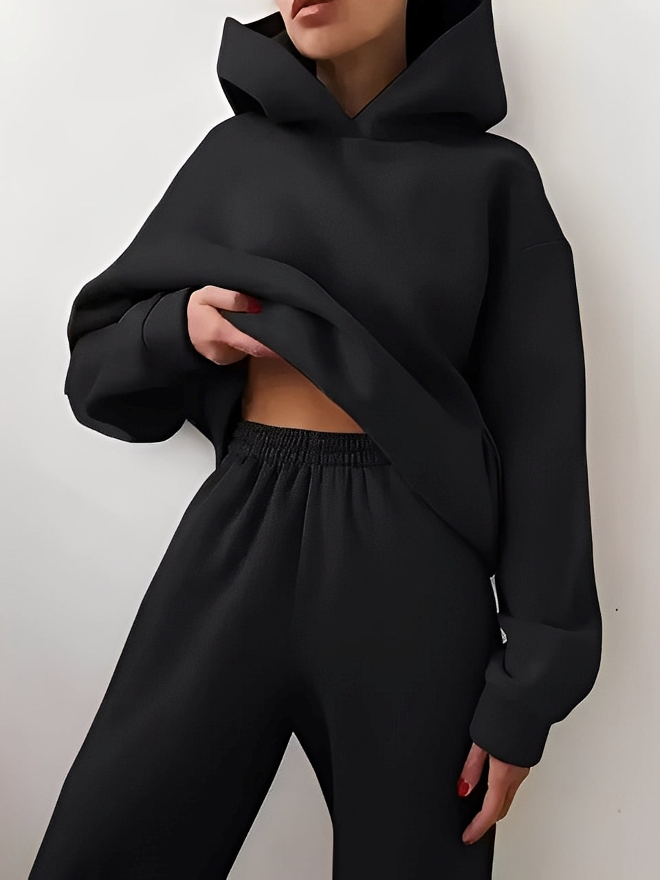 Adelia – Set de hoodie unicolor