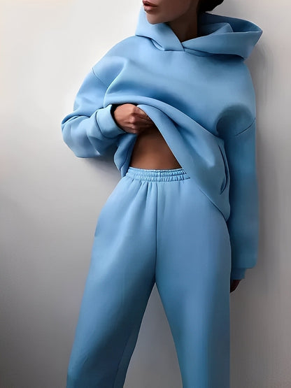 Adelia – Set de hoodie unicolor