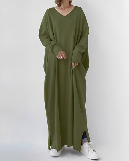 Eliana – Rochie Lungă cu Mâneci Lungi