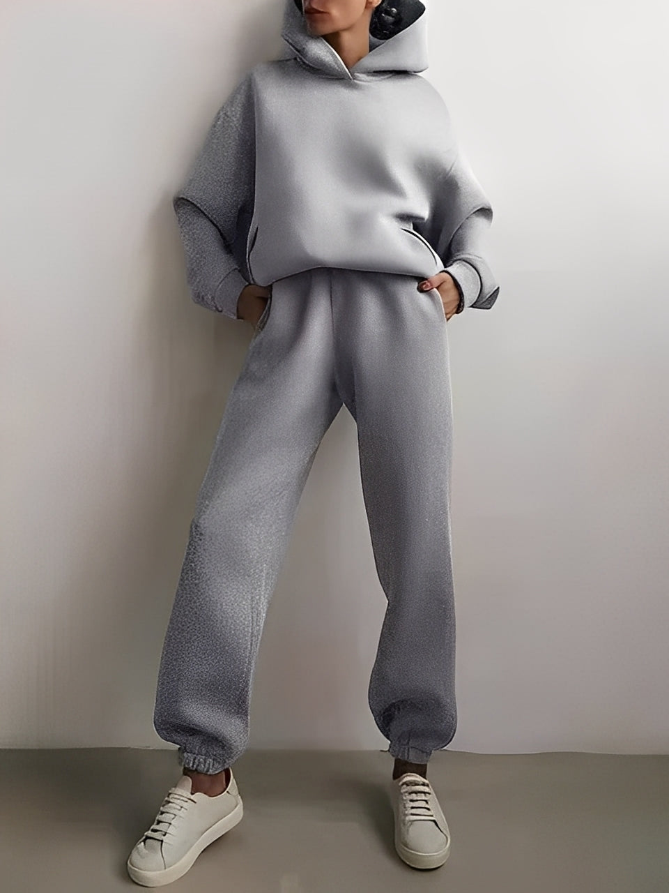 Adelia – Set de hoodie unicolor