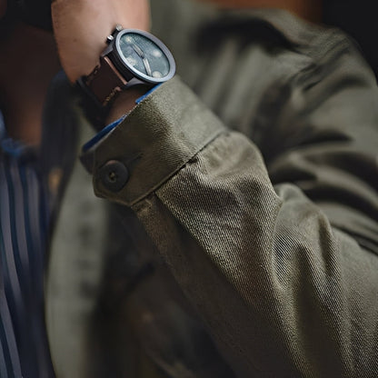 Arnold - Jachetă clasică spălată cu buzunare pentru bărbați