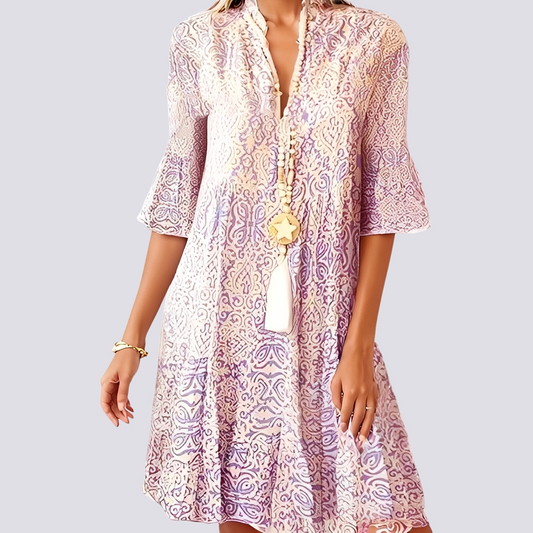 Darce - Rochie confortabilă cu decolteu în V pentru femei