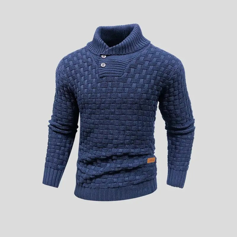 Eldon - Pulover tricotat elegant cu nasturi pentru bărbați