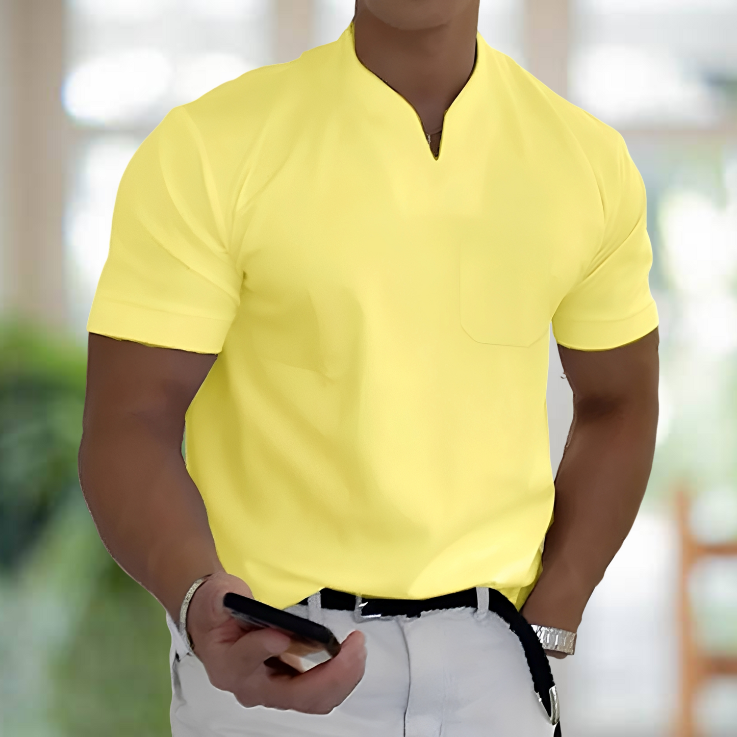 Jason – Tricou Business-Fitness cu mânecă scurtă pentru bărbați