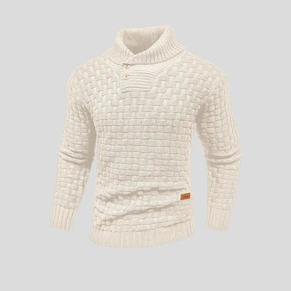 Eldon - Pulover tricotat elegant cu nasturi pentru bărbați