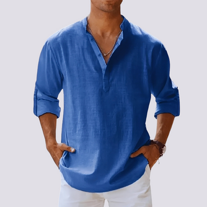 Floyd - Cămașă comodă cu mâneci care se pot sufleca pentru bărbați