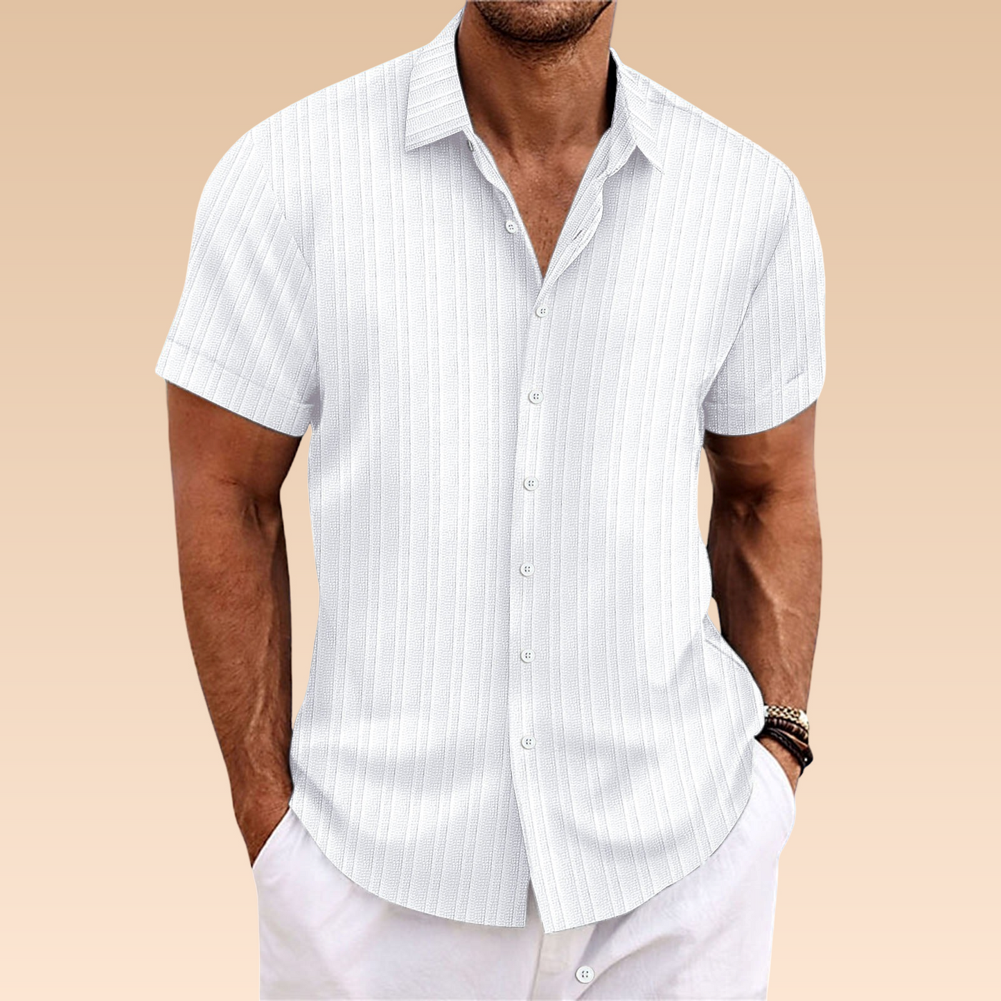 Norman – Cămașă Bărbați Ușoară și Respirabilă