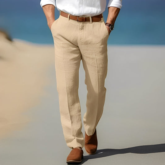 Trent - Pantaloni eleganți și comozi din in pentru bărbați