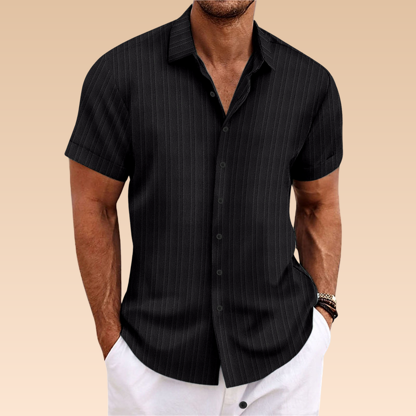 Norman – Cămașă Bărbați Ușoară și Respirabilă