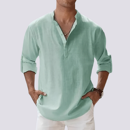 Floyd - Cămașă comodă cu mâneci care se pot sufleca pentru bărbați