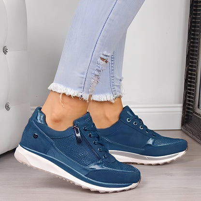 Melanie - Pantofi casual pentru femei cu fermoar