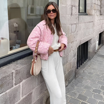 Katelyn - Geacă casual matlasată pentru femei cu design patchwork