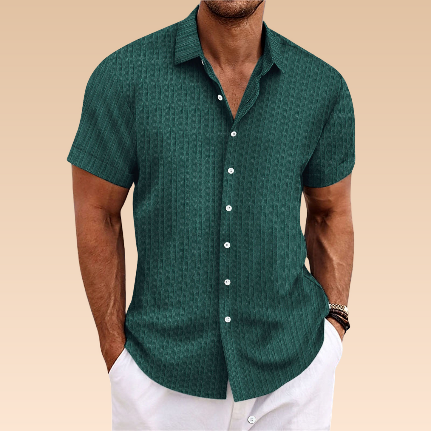 Norman – Cămașă Bărbați Ușoară și Respirabilă