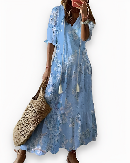 Annie - Rochie maxi Boho casual pentru femei