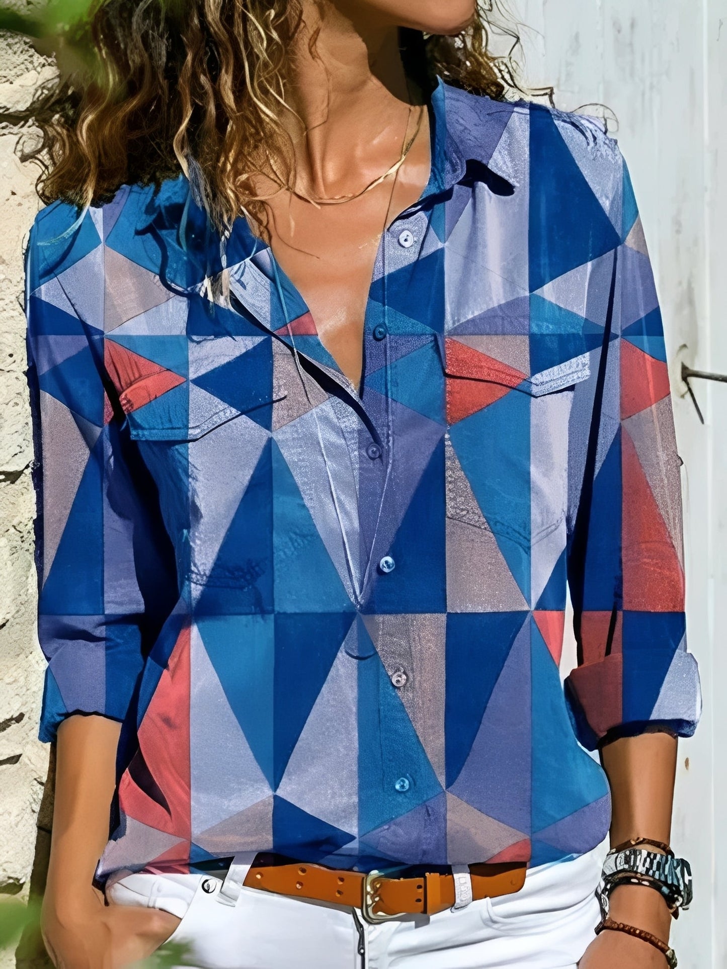 Kathleen - Bluză elegantă cu croială plină de viață pentru femei