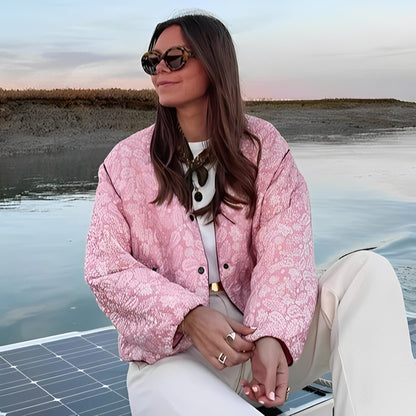 Katelyn - Geacă casual matlasată pentru femei cu design patchwork