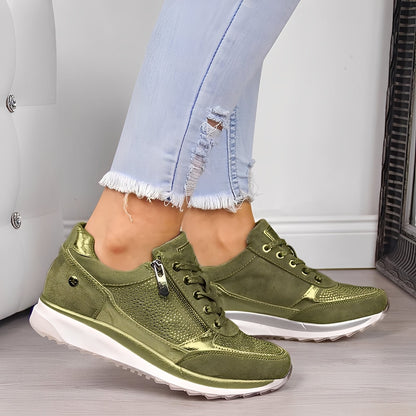 Melanie - Pantofi casual pentru femei cu fermoar