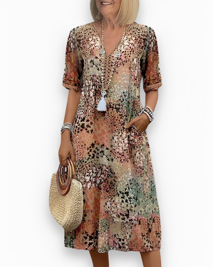 Alfie - Rochie midi cu design lejer pentru femei