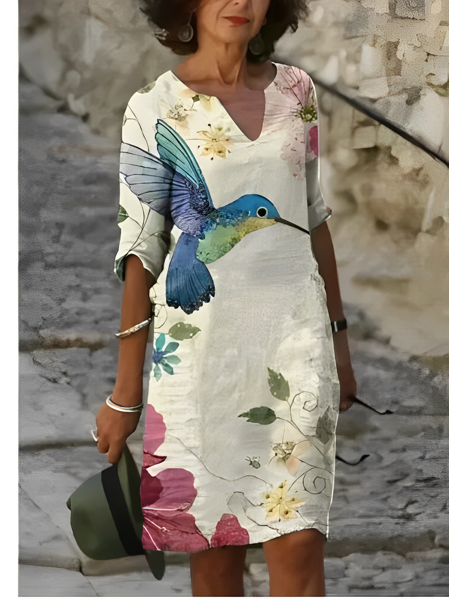 Malia – Mini-rochie cu model grafic