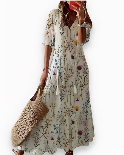 Annie - Rochie maxi Boho casual pentru femei