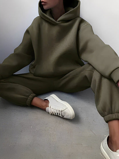 Adelia – Set de hoodie unicolor