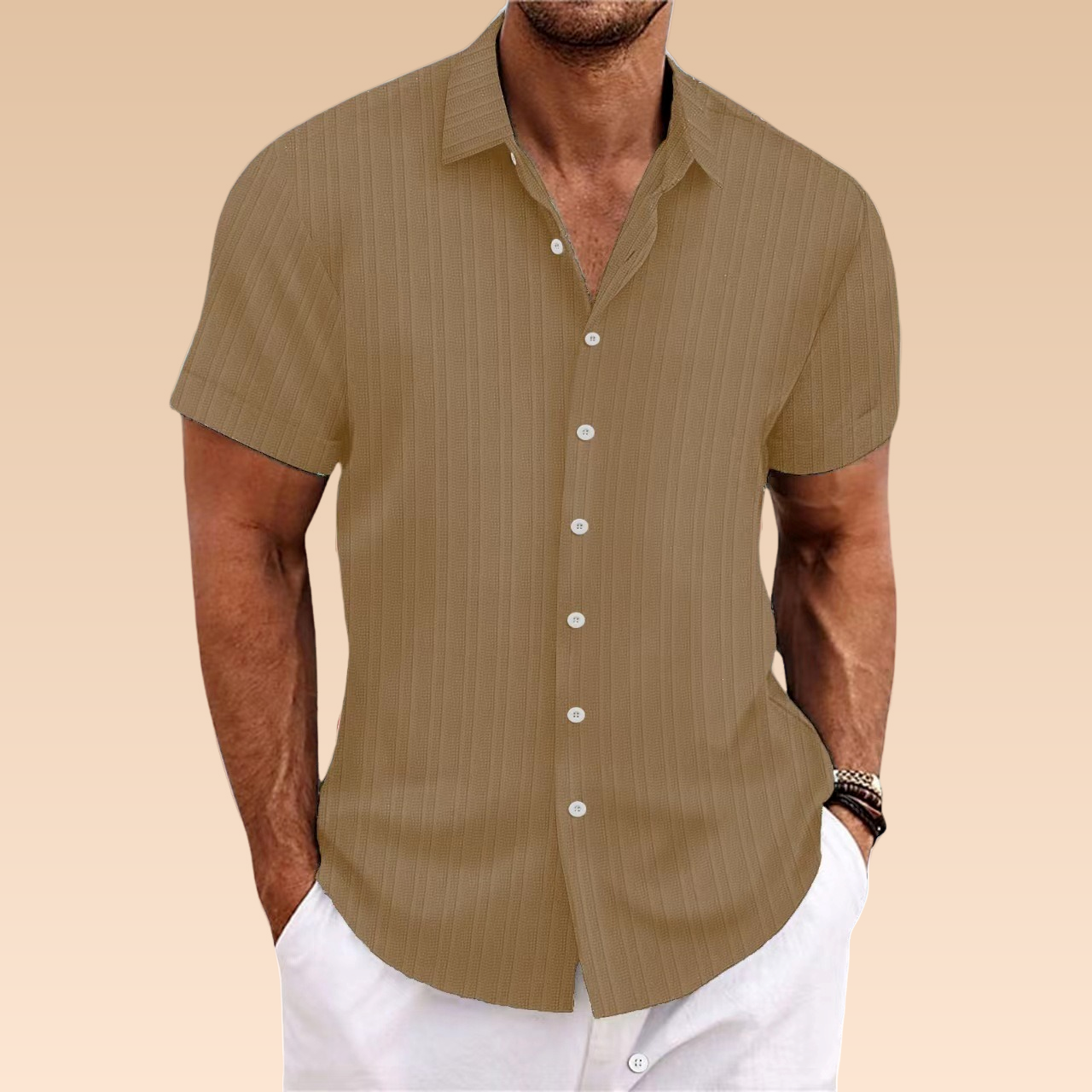 Norman – Cămașă Bărbați Ușoară și Respirabilă