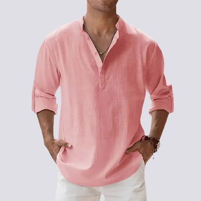 Floyd - Cămașă comodă cu mâneci care se pot sufleca pentru bărbați