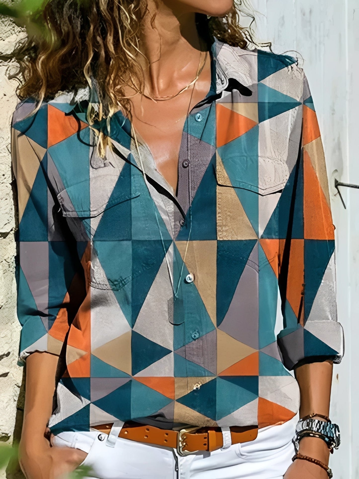 Kathleen - Bluză elegantă cu croială plină de viață pentru femei