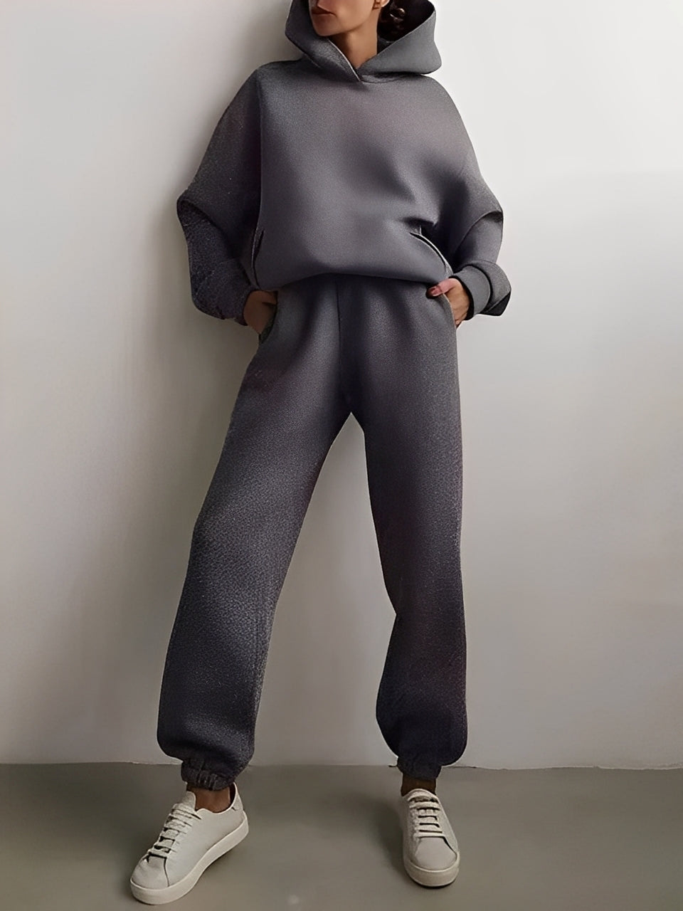 Adelia – Set de hoodie unicolor