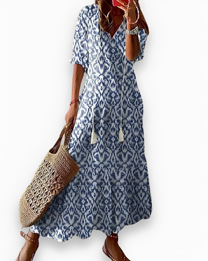 Annie - Rochie maxi Boho casual pentru femei