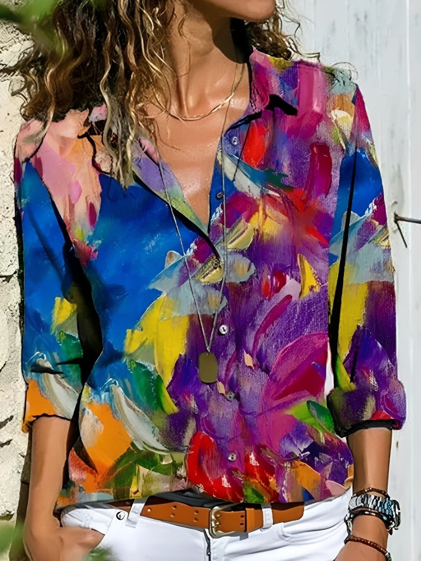 Kathleen - Bluză elegantă cu croială plină de viață pentru femei