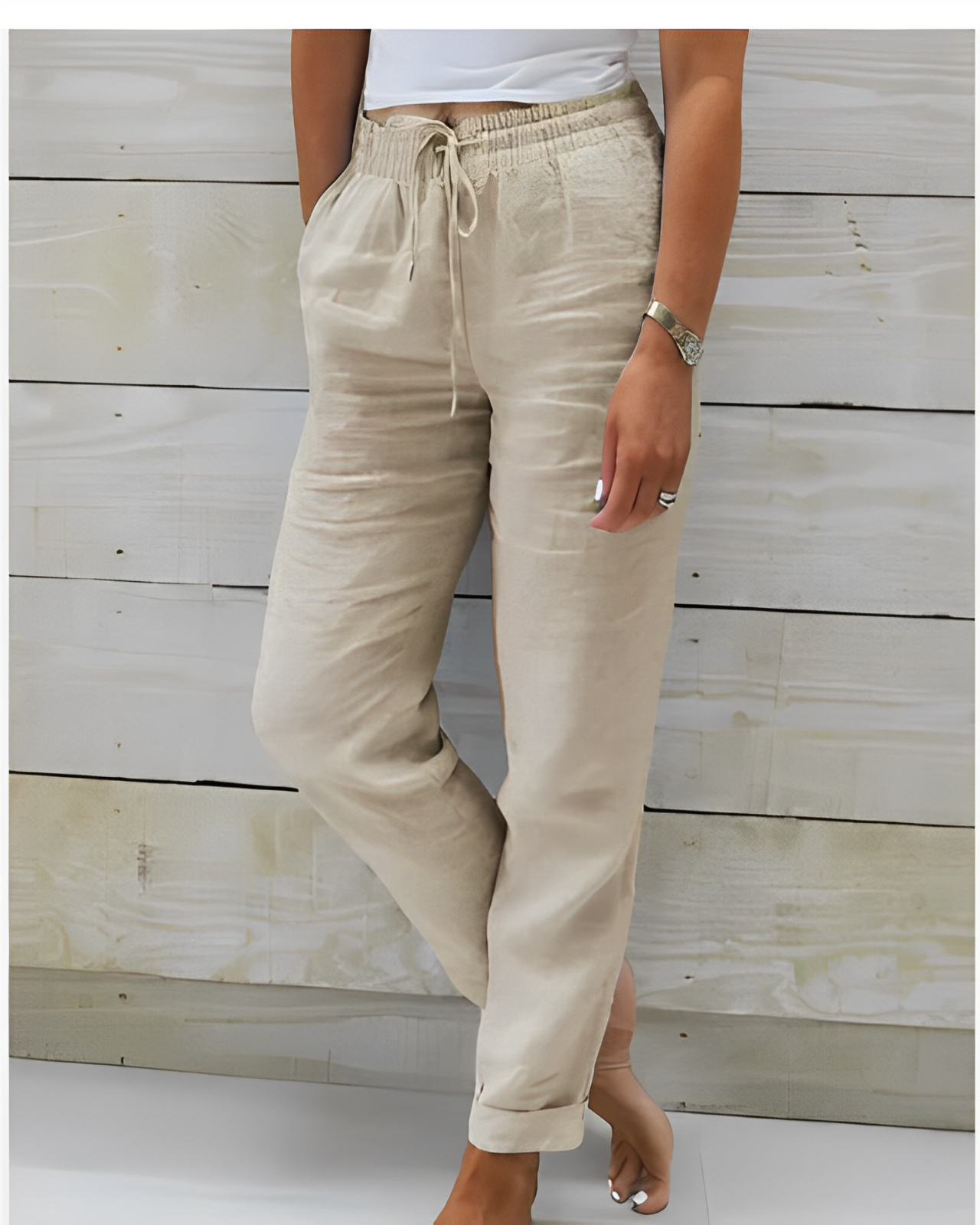 Mira – Pantaloni casual cu șnur