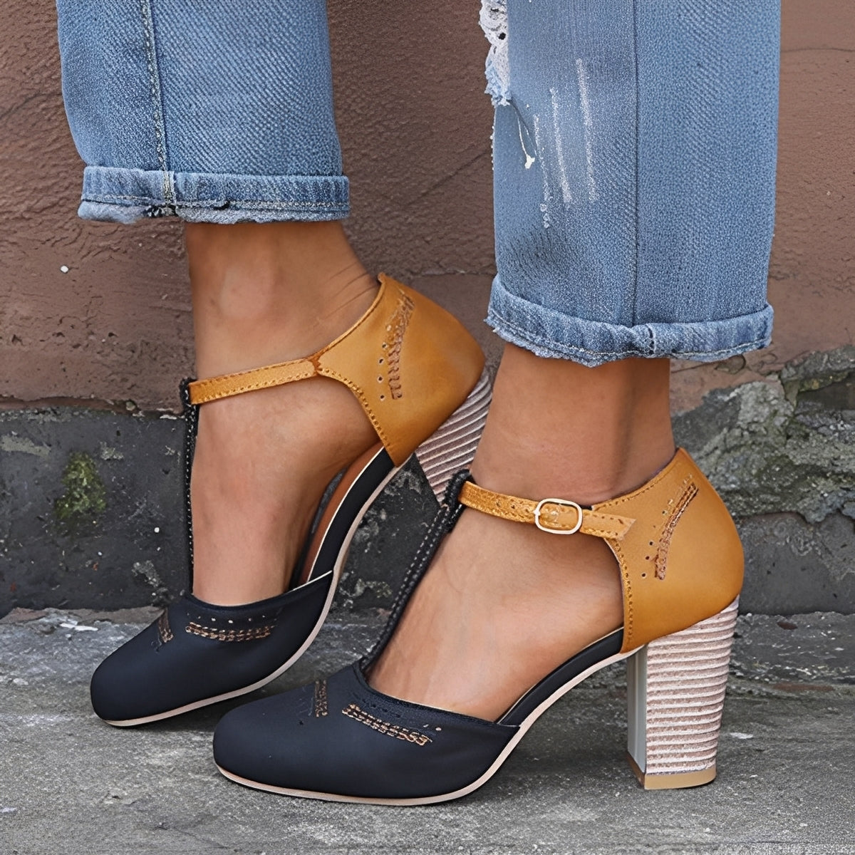 Adele – Pantofi cu Toc Echilibrat