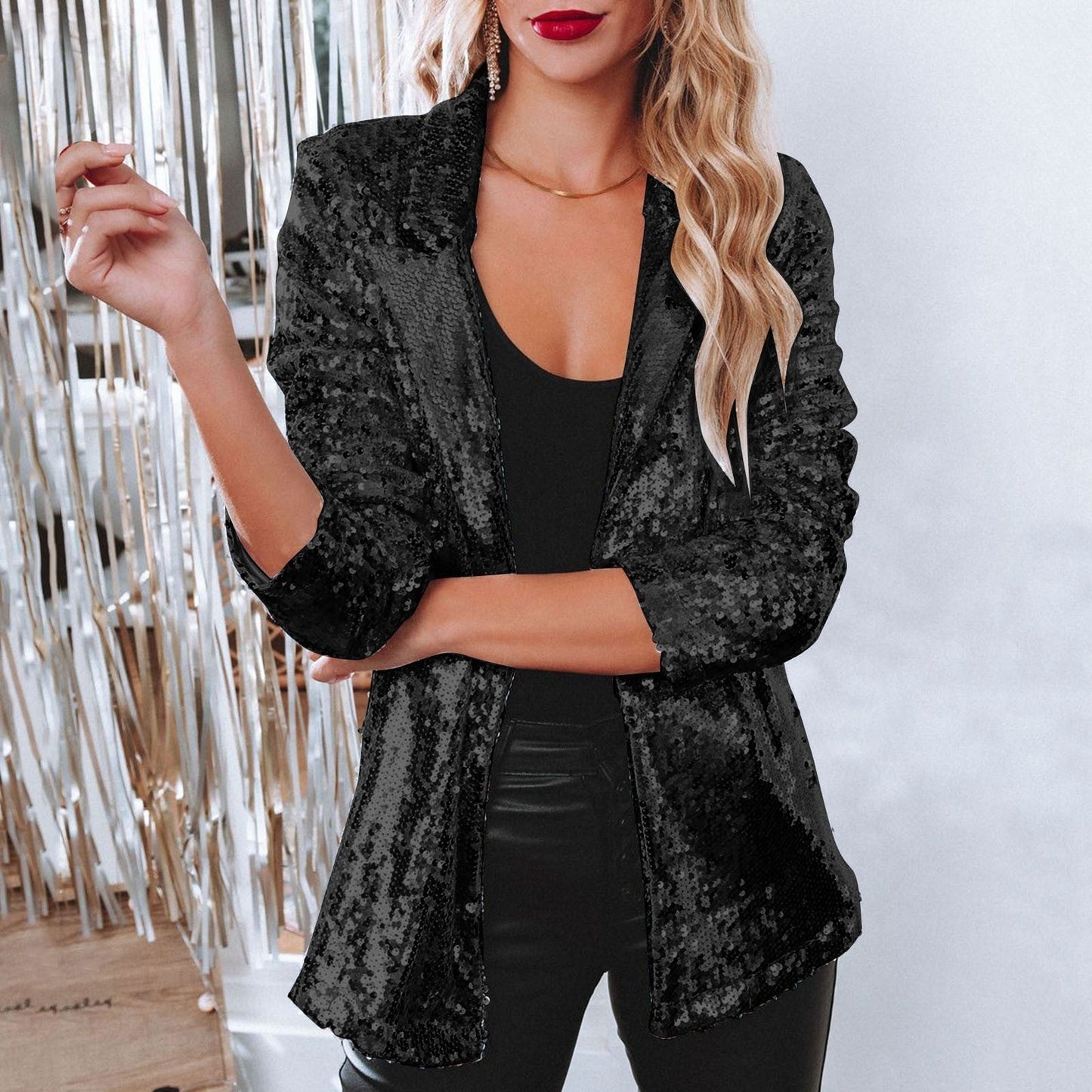Cora – Sacou Elegant cu Paiete