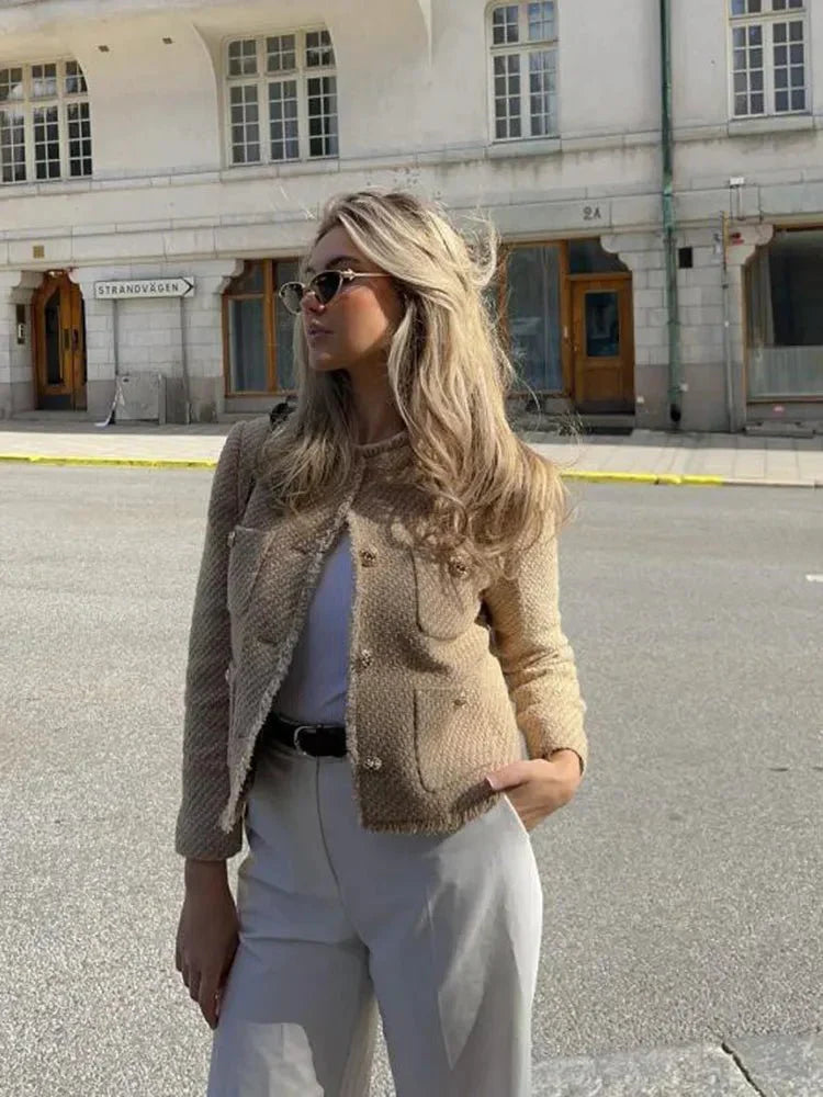Melinda – Sacou Tweed în design clasic