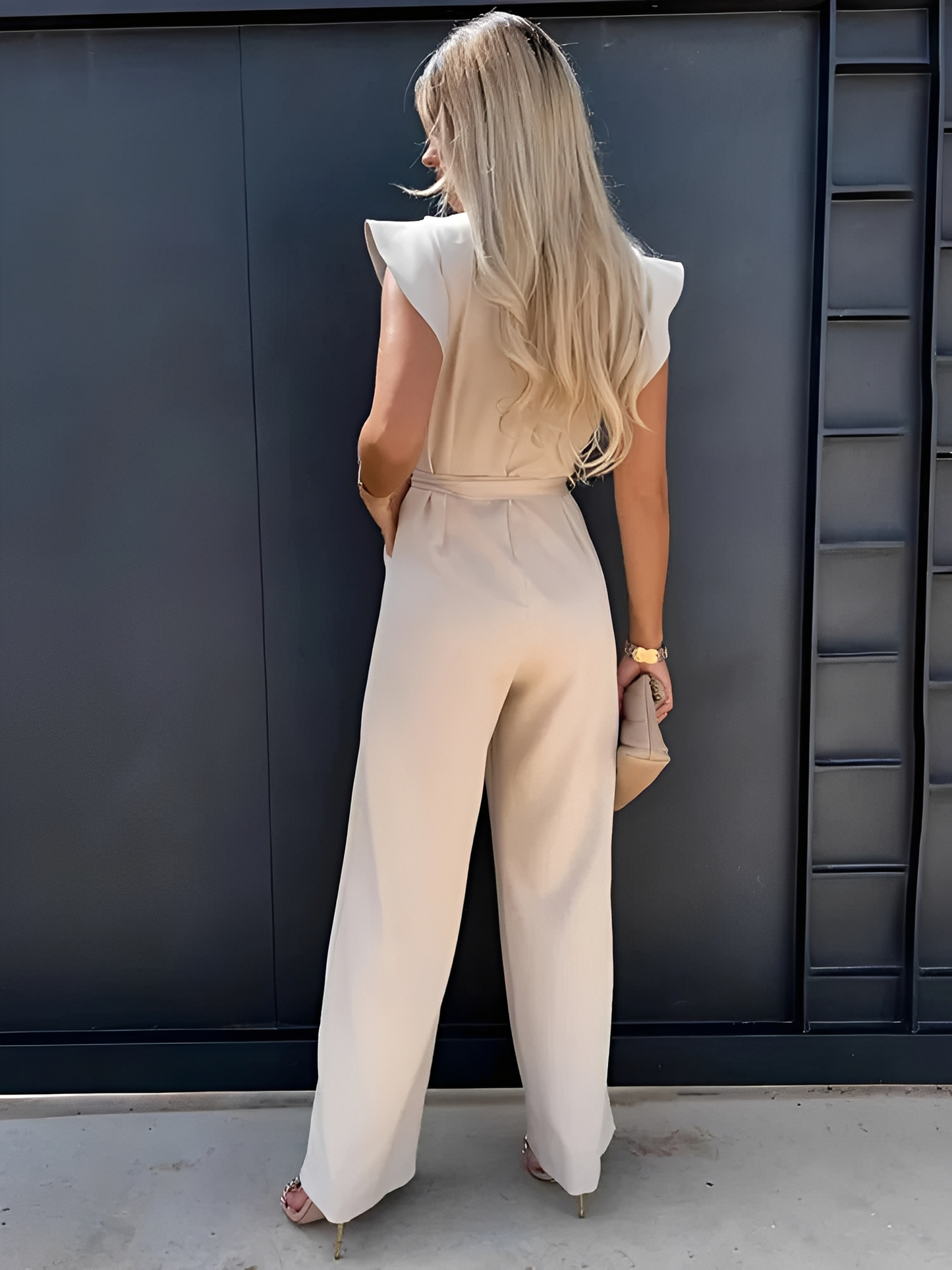 Nina – Salopetă cu mâneci volan