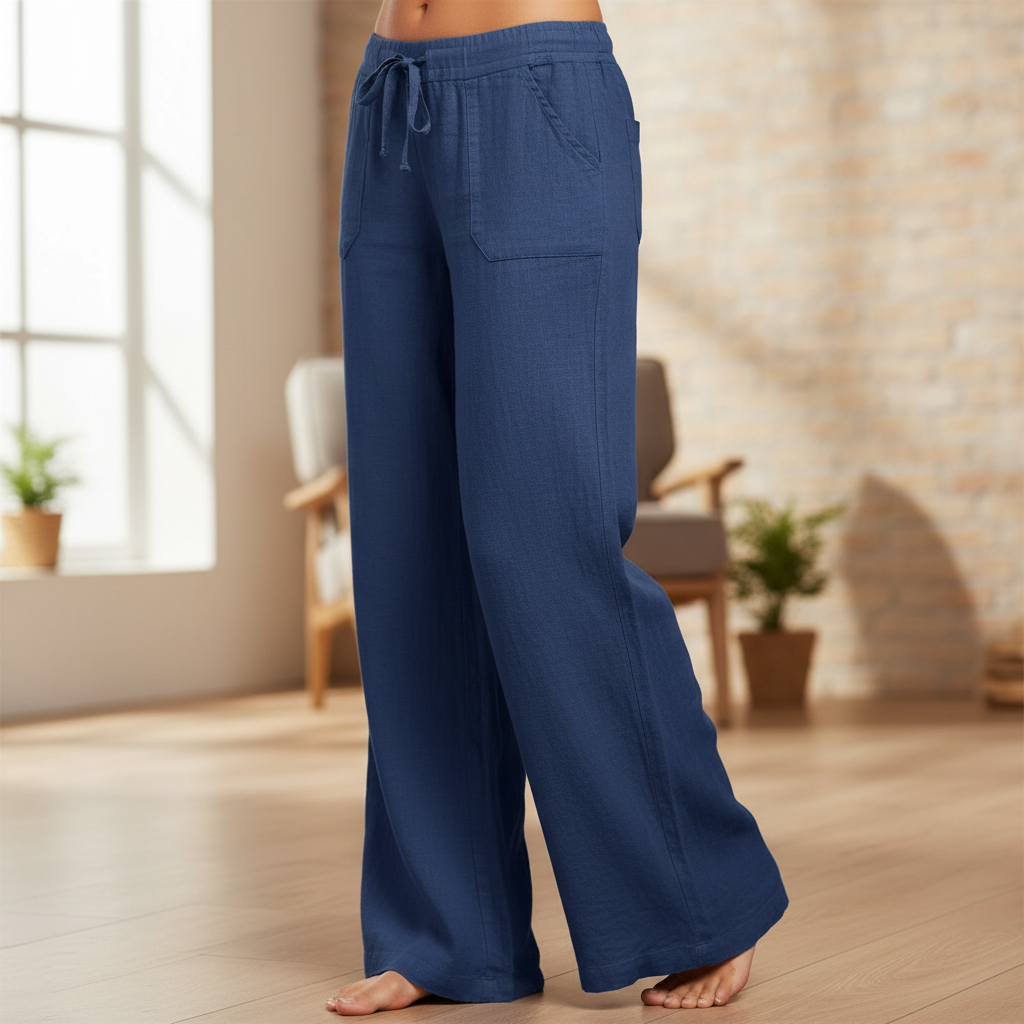 Kaori – Pantaloni Confortabili Ușori Stil Estival