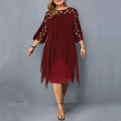 Salome – Rochie Midi Elegantă Marime Mare
